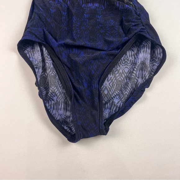 NWOT Miraclesuit Black and Purple Swimsuit - Picture 5 of 9